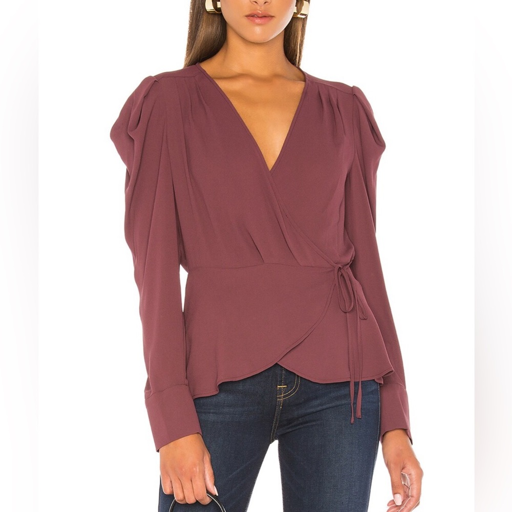 BcbgMaxAzria wrap blouse